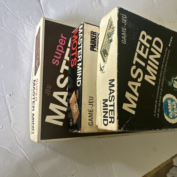 ORIGINAL MASTER MIND Vintage Board Game PARKER Lot Of 3 Super &Word Collection - Picture 5 of 8